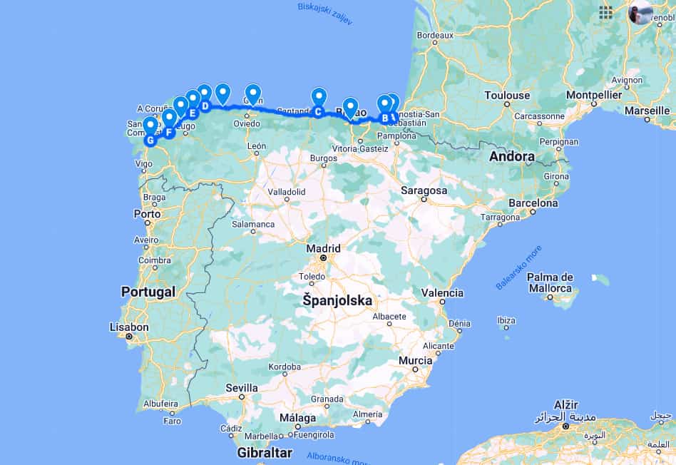12 Most Popular Camino de Santiago routes 3 Camino del Norte. The Camino del Norte is one of the most popular Camino de Santiago routes.